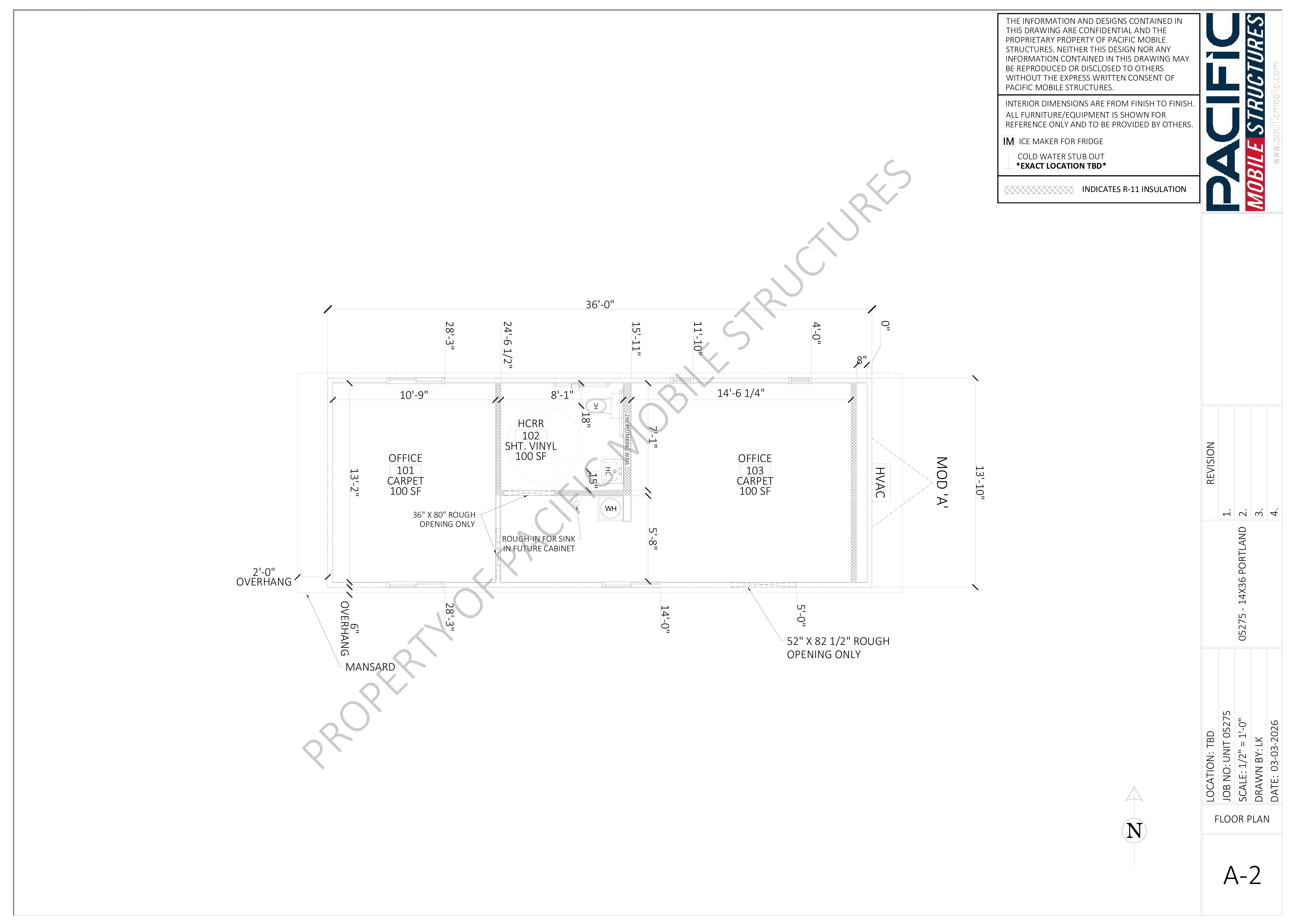 UNIT 05275 - 14X36 PORTLAND - FLOOR PLAN_03.03