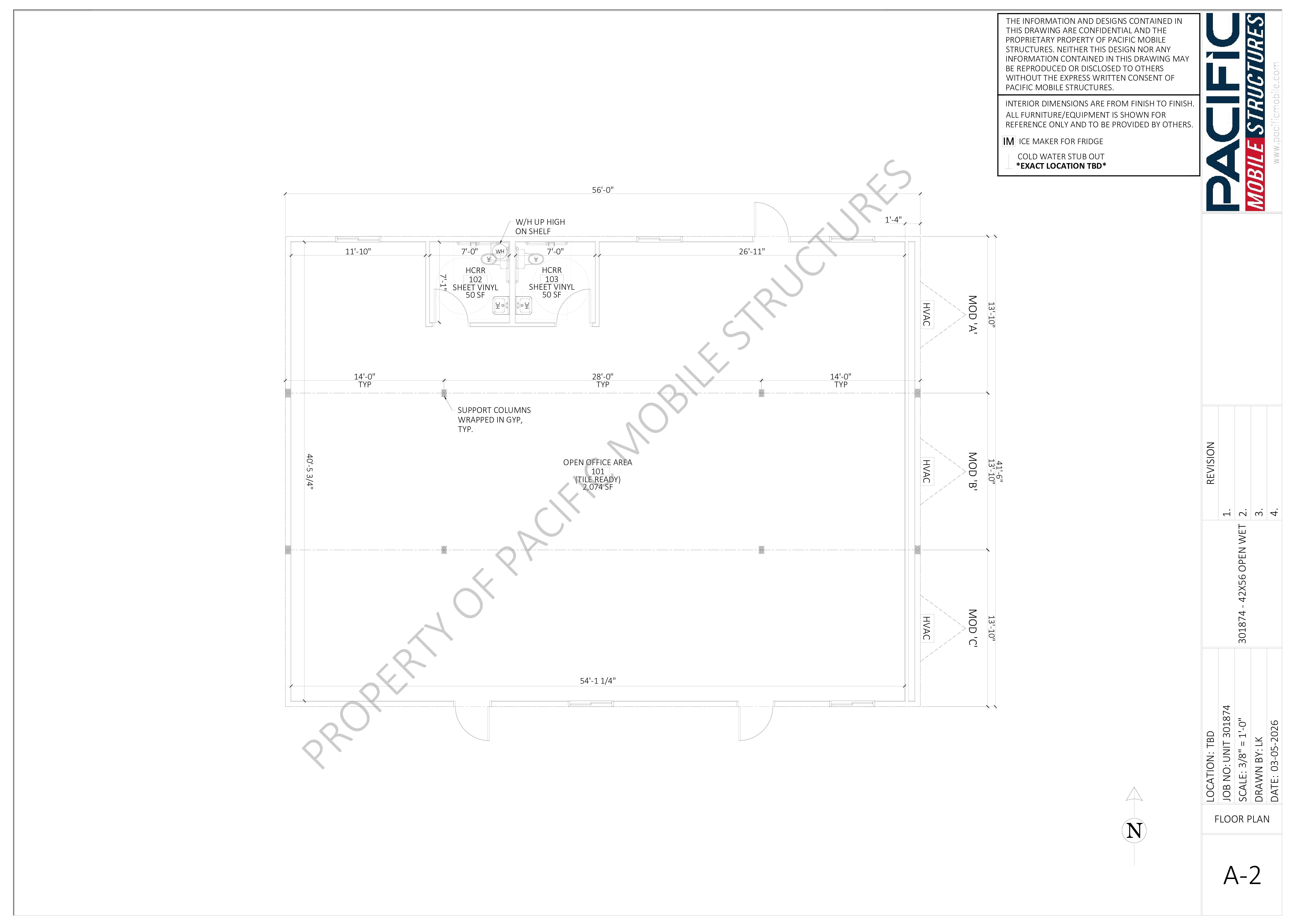 UNIT 301874 - 42X56 OPEN WET - FLOOR PLAN_03.05