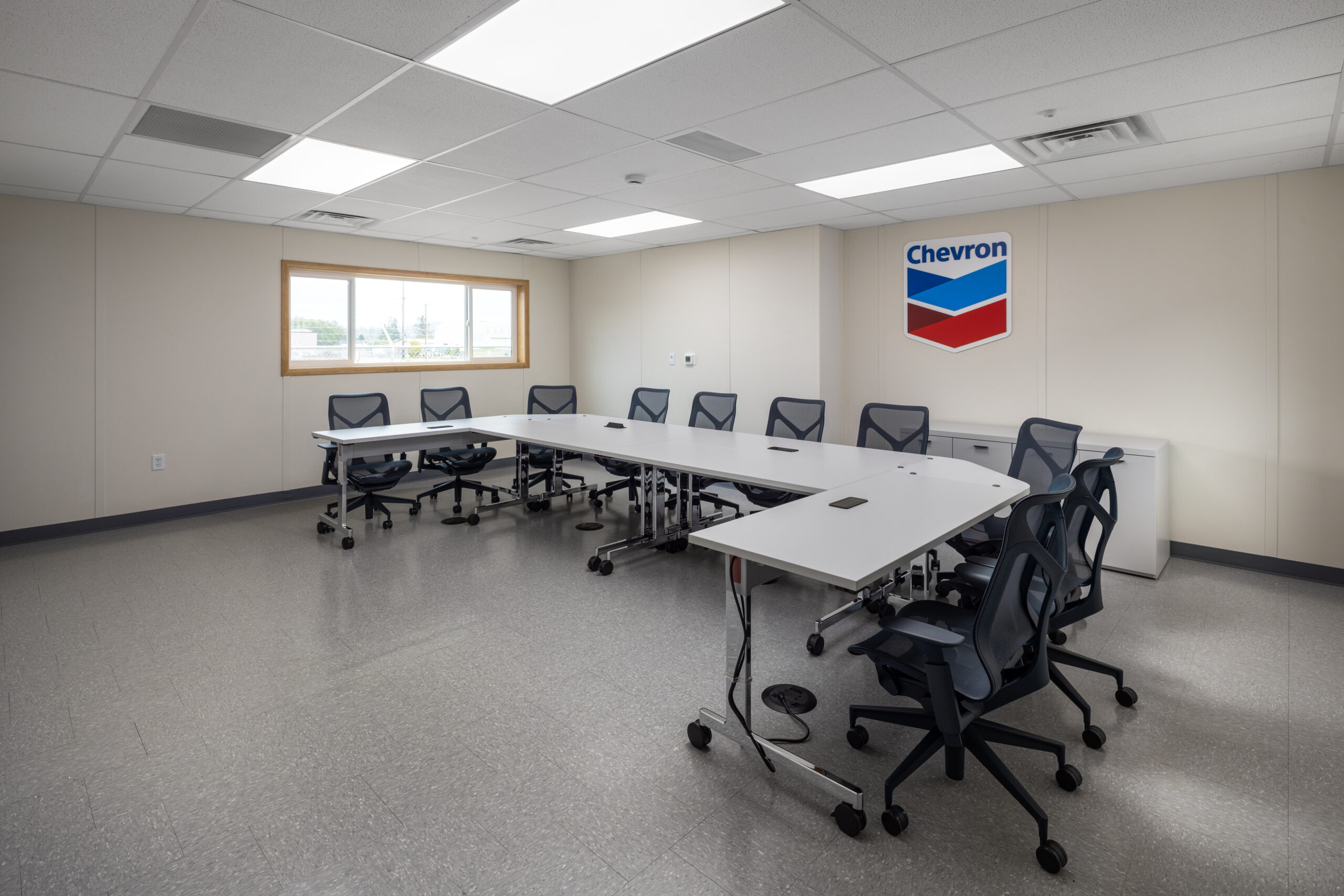 Chevron conference room in Hoquiam, WA with space for meetings and collaboration
